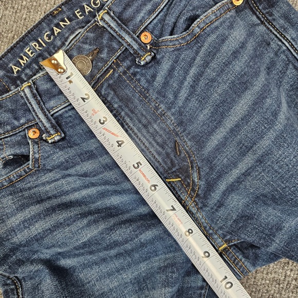 American Eagle Original Straight Jeans Mens 26x30(29) AIRFLEX+ Dark Wash Stretch - Picture 6 of 11